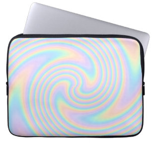 Pastel Swirl Twist Design. Laptop Sleeve
