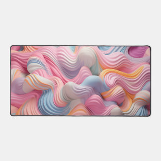 Pastel swirls background desk mat