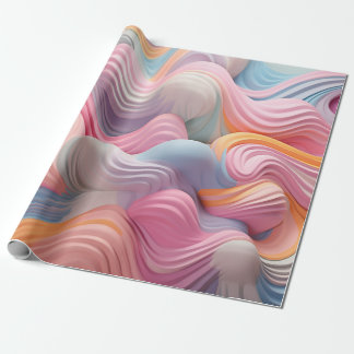Pastel swirls background wrapping paper