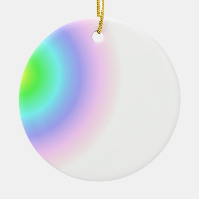 Pastel Swirls Ornament (Front)