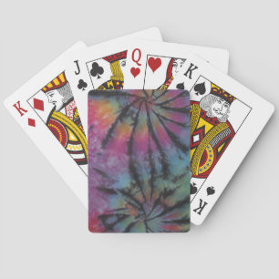 Pastel Swirls Tie Dye Bicycle Playing Cards