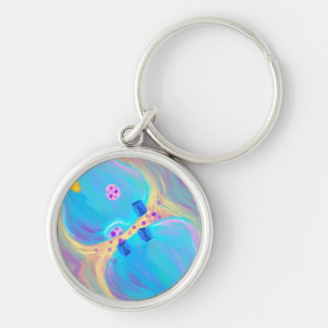 Pastel Synapse Key Ring (Front)