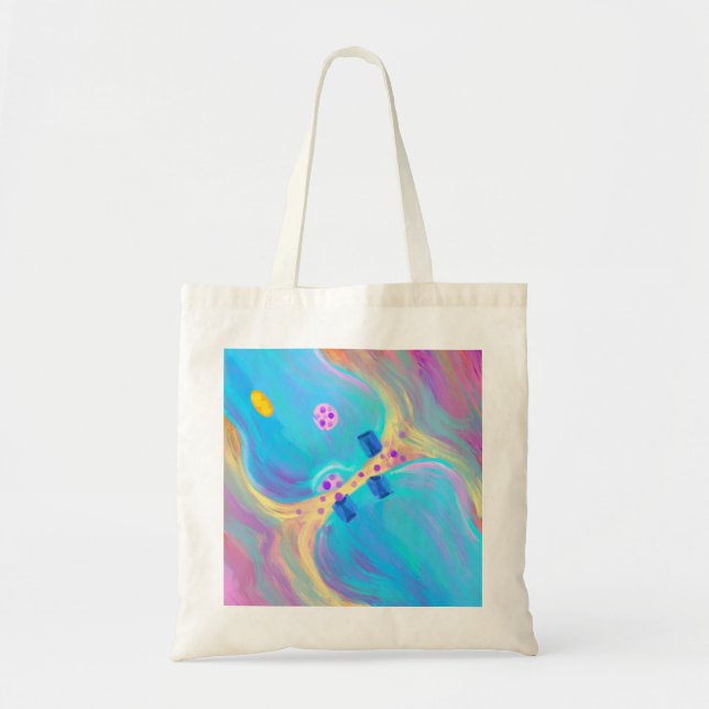 Pastel Synapse Tote Bag (Front)