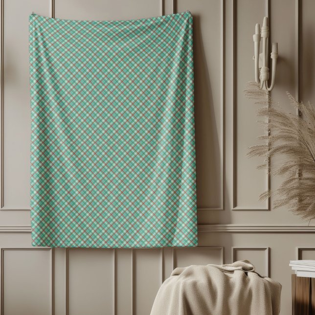 Pastel Tartan Blanket for Soft Holiday Comfort (Pastel Tartan Blanket for Soft Holiday Comfort)