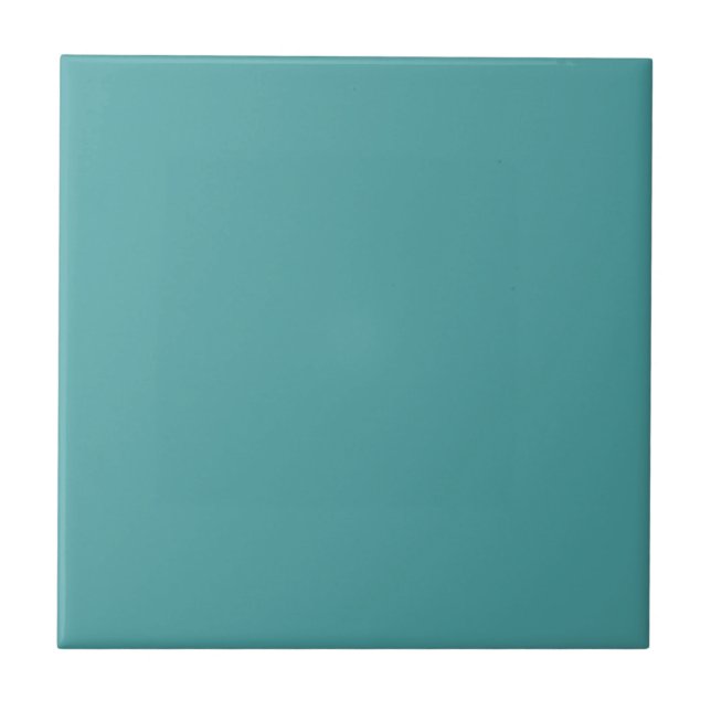 Pastel Teal Green Solid Colour Tile (Front)