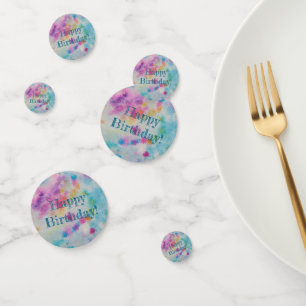 Pastel Tie Die Multicolor Confetti