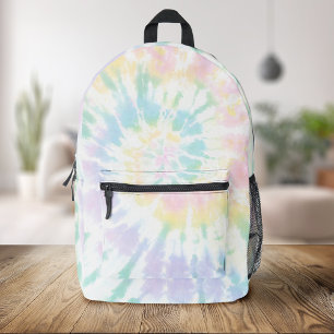 Pastel Tie Dye Printed Backpack