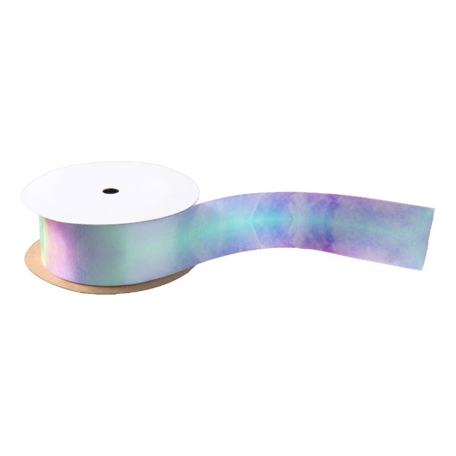 Pastel Tie Dye Rainbow Satin Ribbon (Spool)