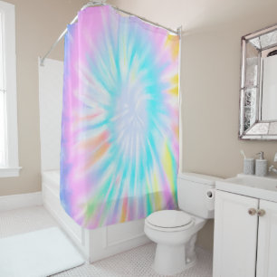 Pastel Tie Dye Shower Curtain