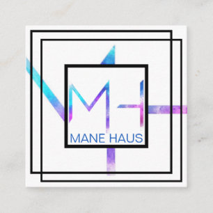 PASTEL TIE DYE SQUARE BUSINESS CARD