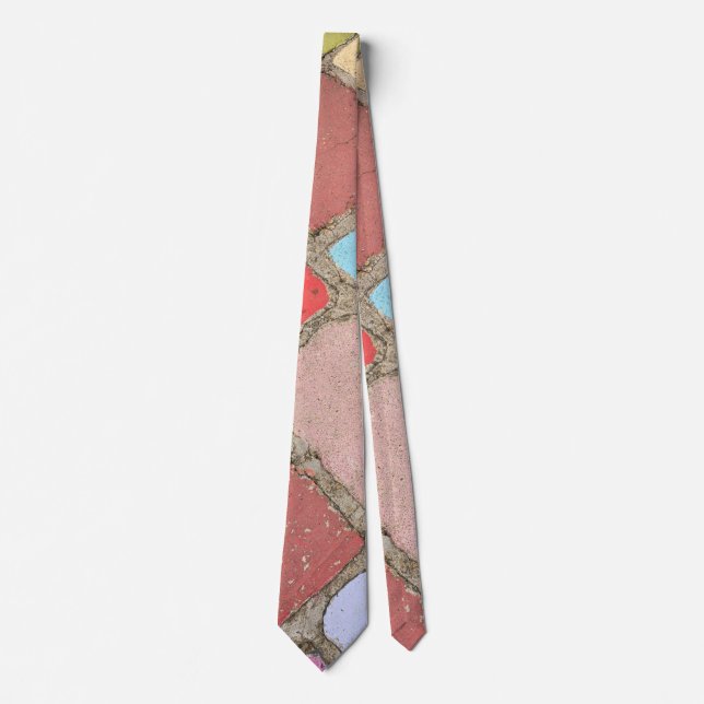 pastel tiles tie (Front)