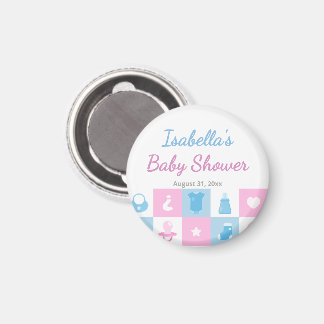 Pastel Tiny Icons Baby Showers & Gender Reveals Magnet