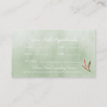 Pastel Toned Tranquil Butterfly Appointment Card