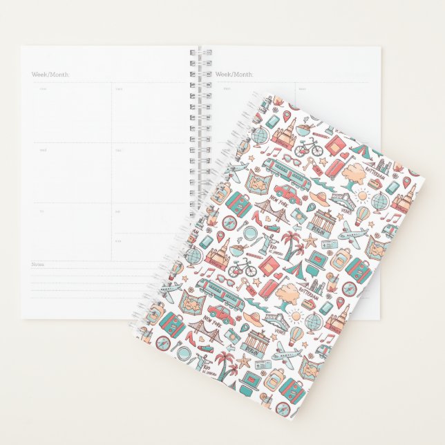 Pastel Tourist Pattern Planner (Display)