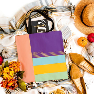 Pastel Trendy Stylish Chic Colourful Tote Bag