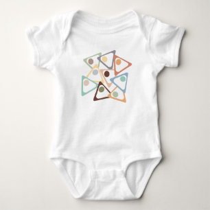 Pastel Triangles  Baby Bodysuit