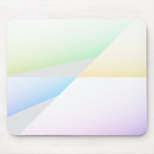 Pastel Triangles Mouse Mat (Front)