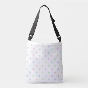 Pastel Triangles Pattern Multicolor Crossbody Bag