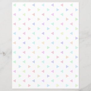 Pastel Triangles Pattern Scrapbook Paper