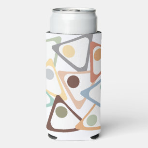 Pastel Triangles Seltzer Can Cooler