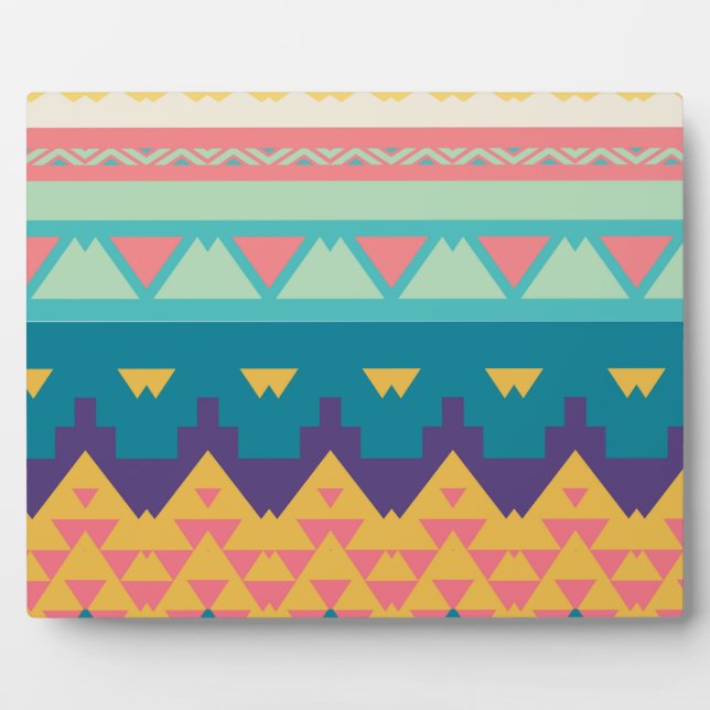 Pastel tribal design plaque (Front)