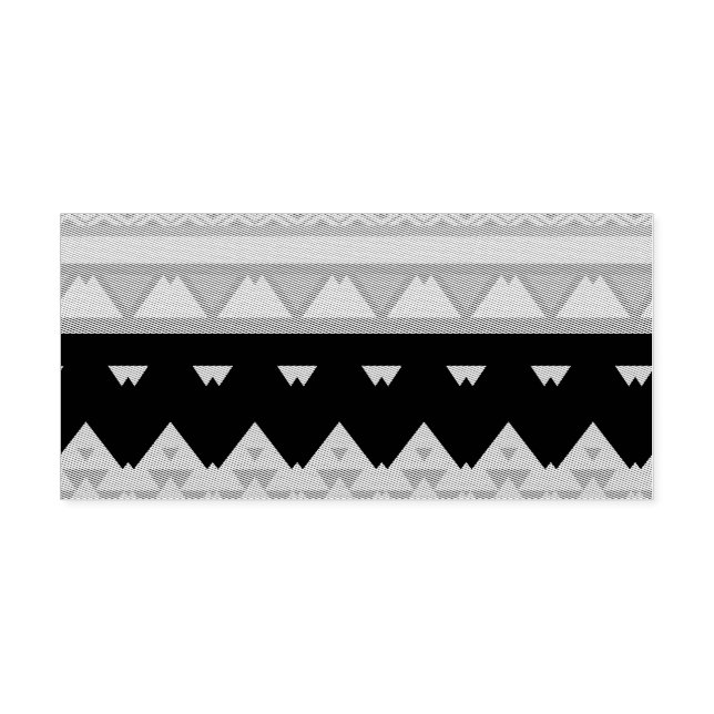 Pastel tribal design self-inking stamp (Design)