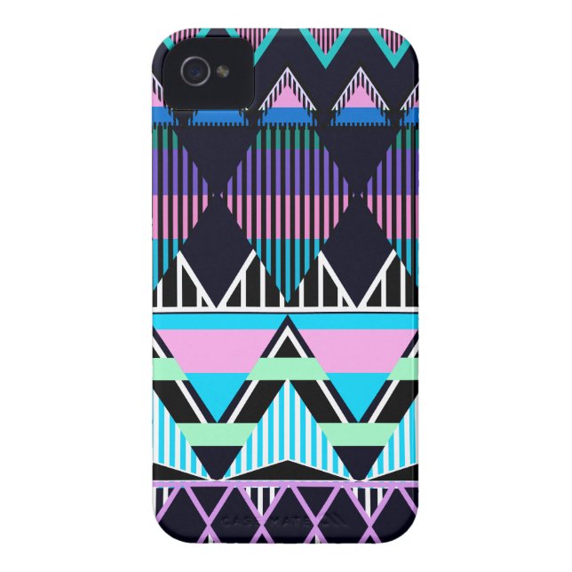 Pastel Tribal inspired Case-Mate iPhone Case (Back)