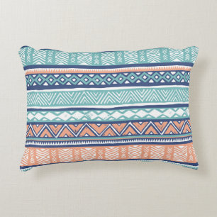 Pastel tribal Navajo: seamless pattern. Decorative Cushion