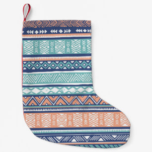 Pastel tribal Navajo: seamless pattern. Small Christmas Stocking