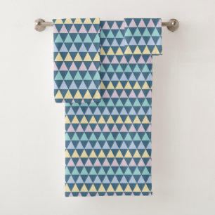 Pastel Tribal Pattern Bath Towel Set