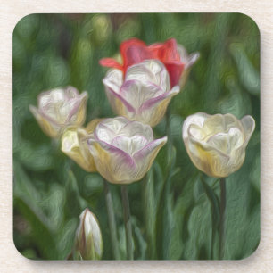 Pastel Tulips Coaster