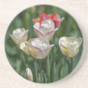 Pastel Tulips Coaster