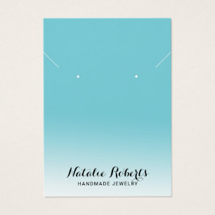 Pastel Turquoise Jewellery Earring Necklace Displa