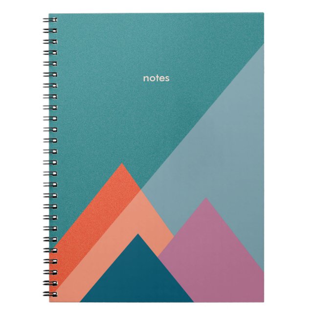 Pastel Turquoise Mountain Journal or Notebook (Front)