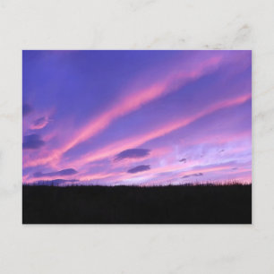 Pastel Twilight Evening Gradient Nature Inspired Holiday Postcard