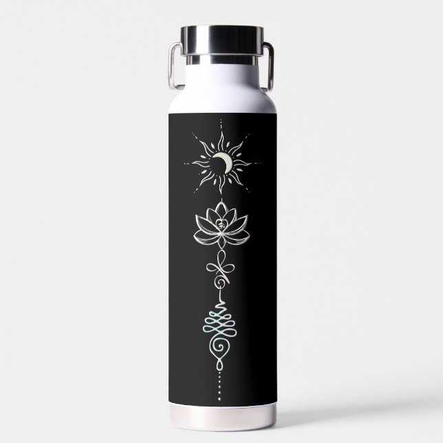 Pastel Unalome Group Water Bottle (Front)