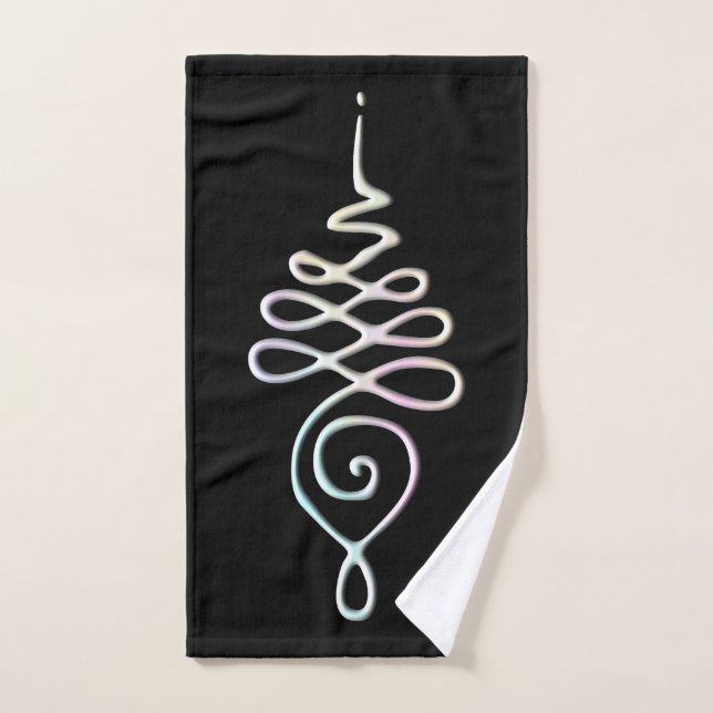 Pastel Unalome  Hand Towel (Hand Towel)