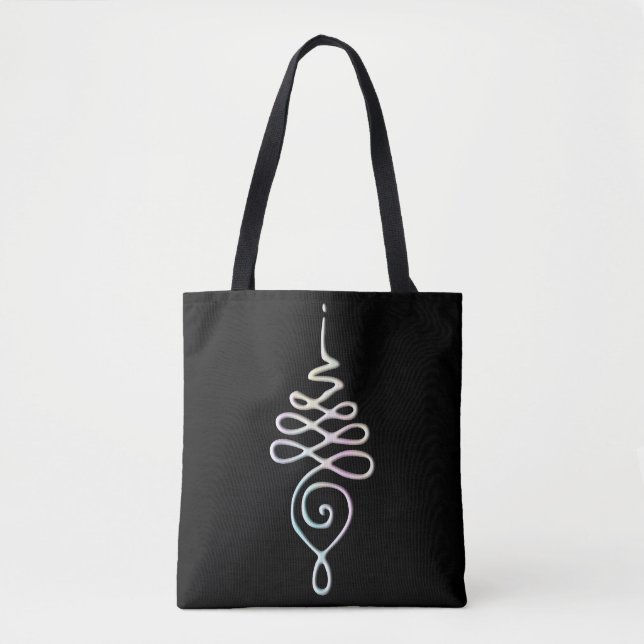 Pastel Unalome Tote Bag (Front)