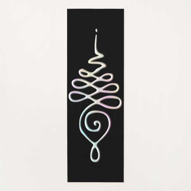 Pastel Unalome  Yoga Mat (Front)