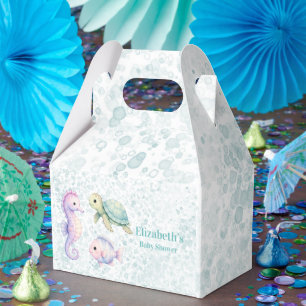 Pastel Under The Sea Baby Shower Favour Box