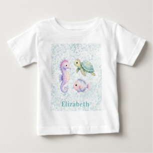 Pastel Under The Sea Baby Shower Gift T-Shirt