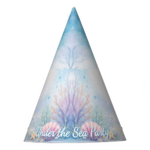 Pastel Under the Sea Girl Ocean Cute Birthday Party Hat
