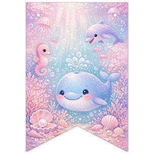 Pastel Under the Sea Girl Ocean Party Bunting
