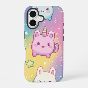 Pastel Unicorn Bunny Anime Phone Case