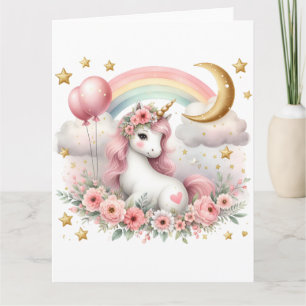 Pastel  Unicorn  Card