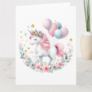 Pastel   Unicorn  Card