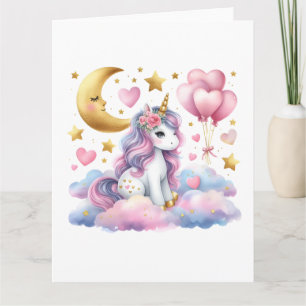 Pastel Unicorn Card