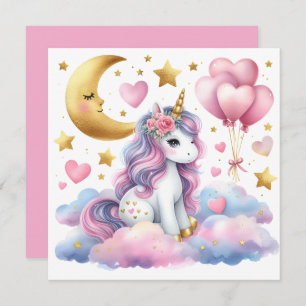 Pastel Unicorn Invitation