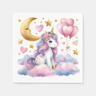 Pastel Unicorn  Napkin