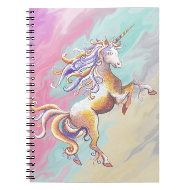 Pastel Unicorn Notebook (Front)